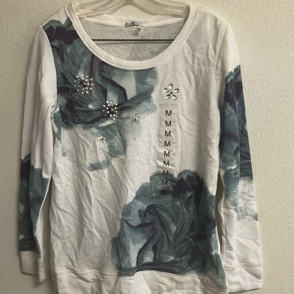 FINAL MARKDOWN Nwt Hannah French terry sweatshirt medium